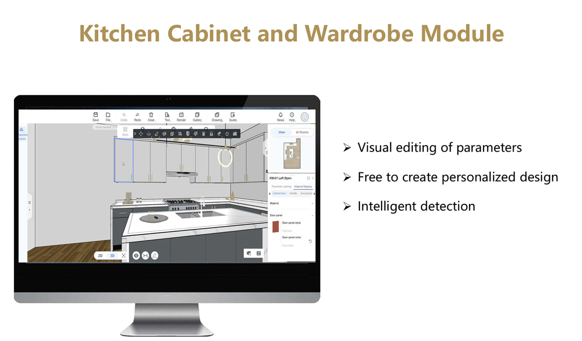 KD20 kitchen cabinet and wardrobe module interface